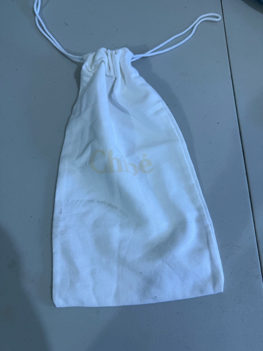 Chloe Cream Drawstring Mini Pouch